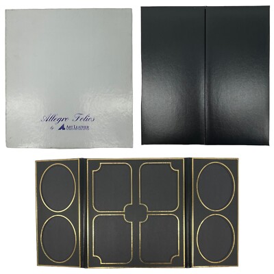 Vintage ART LEATHER Allegro Folios Leather Photo Album Book Display Portfolio-image
