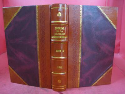 Journal De La Doctrine Hahnemanienne Volume 2 1840 [Leather Bound]-image