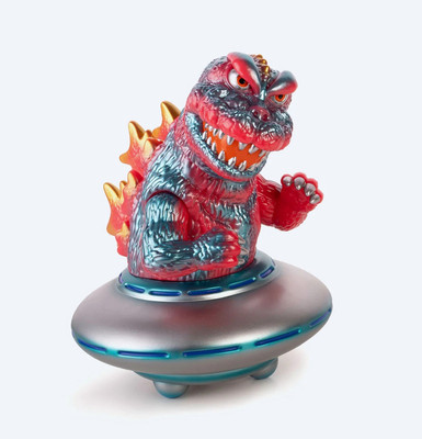 MONDO OCTEEL Soft Vinyl UFO Godzilla Figure, Sunset Burst Limited Edition NRFB-image