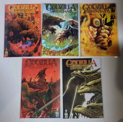 GODZILLA: HTBD II-SONS OF GIANTS (2024) #1-5 VF+ COMPLETE SET IDW PUBLISHING-image