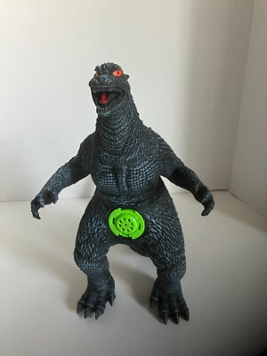 12” Godzilla Rubber Toy Figure  Roars Works Button-image