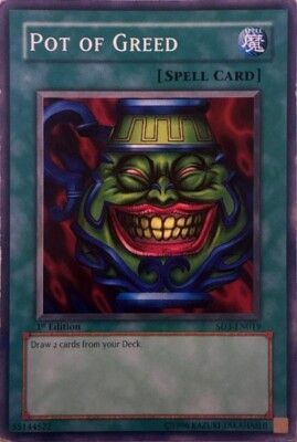 Pot of Greed SD3-EN019 Structure Deck: Blaze of Destruction 1st Edition-image