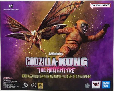 Godzilla x Kong The New Empire 3 Inch Figure S.H. MonsterArts - Suko & Mothra-image