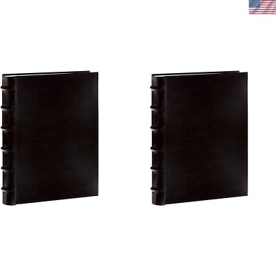 Pioneer Black Bonded Leather Photo Album - Bi-Directional, 300 Photos, 2-Pack-image