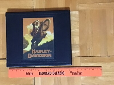 Photo Album Harley Davidson Leather 50 Pictures 25 Removable Secure Pages-image