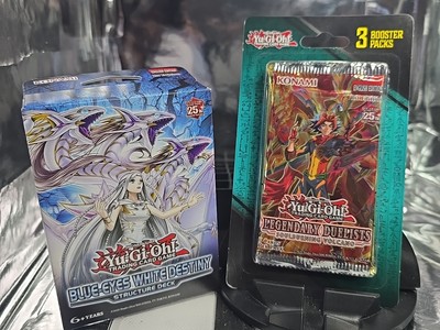 Yu-Gi-Oh: Blue Eyes White Destiny Structure Deck & A 3 Booster Blister Pack!-image