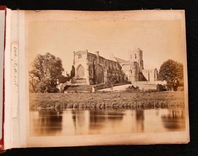 c1890 European Travel Photo Album Original Photographs-image