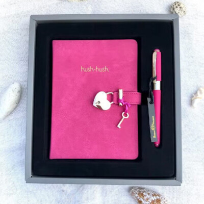  Victoria's Journals Vegan Leather Hard Cover Journal, Pouch and Pen Gift Set, P-image