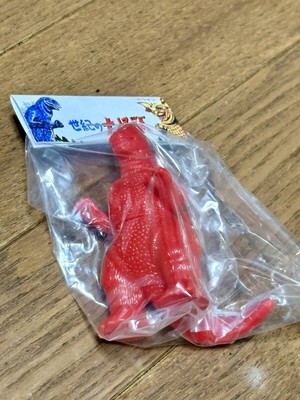Marusan Margacha Toho Monster Series Godzilla 1989 Red Unpainted Biogoji Pop-Up-image