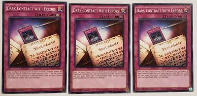 3x Dark Contract With Errors Yugioh Trap Cards The Best Online Deal-image