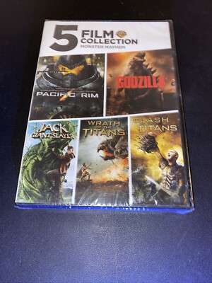 5 Film Collectio : Monster Mayhem (Pacific  Rim, Godzilla+3 (NEW/SEALED DVD)-image
