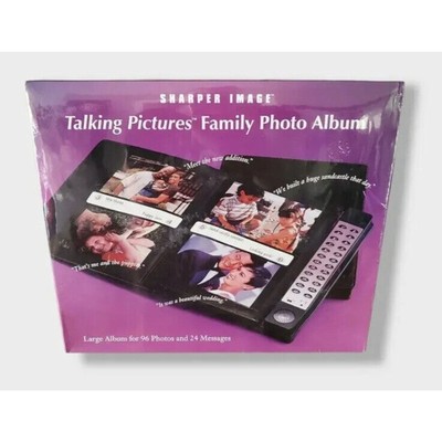 Sharper Image Talking Pictures Family Photo Album 96 Photos and 24 Messages-image