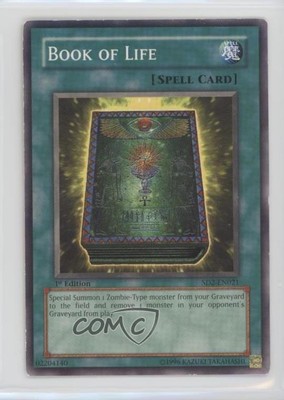 2005 Yu-Gi-Oh! Zombie Madness Structure Deck 1st Edition Book of Life 0l37-image