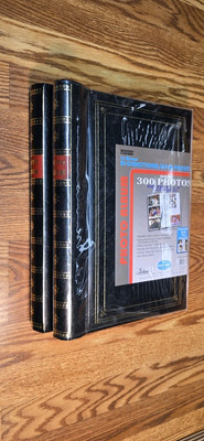 2 Photo Albums Pioneer Bi-Directional Micro Static Memo 300 Pkt 100 Pg Black New-image