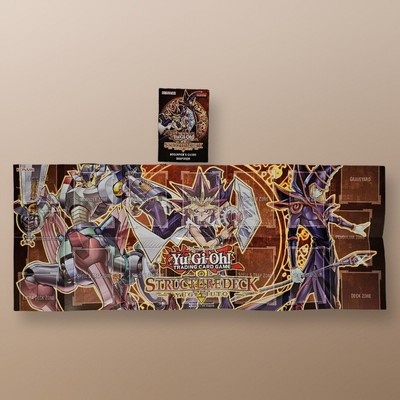 Yu-Gi-Oh TCG Structure Deck Yugi Moto Paper Game Mat & Guide Book *Unused*-image