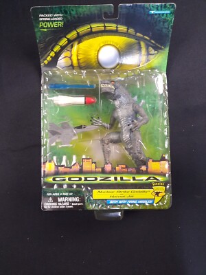 Vtg 1998 Shatter Blast GODZILLA vs Rocket Launcher Action Figure Trendmasters-image