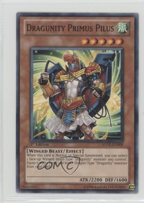 2011 Yu-Gi-Oh! Legion Structure Deck 1st Edition Dragunity Primus Pilus c6w-image