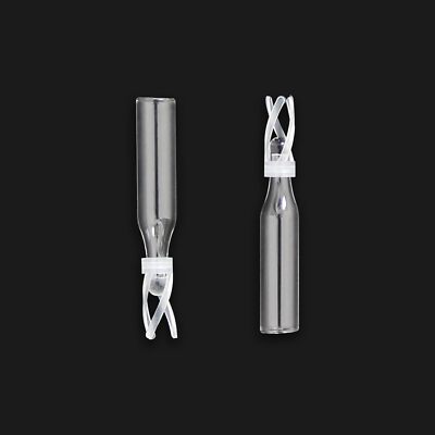6000PCS HPLC 250uL Clear Glass Micro Inserts Polymer Feet for 9-425 Sample Vials-image