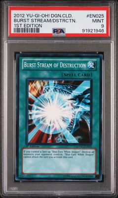 2012 YU-GI-OH! DRAGONS COLLIDE STRUCTURE DECK BURST STREAM OF DESTRUCTION PSA 9-image
