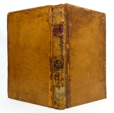 LATE 18TH C (1777) ANTIQUE 'LETTERS OF PLINY THE CONSUL' WM MELMOTH VOL 2 LONDON-image