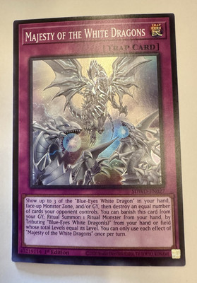 Yugioh Majesty of the White Dragons SDWD-EN027 Super Rare 1st Ed Near Mint-image