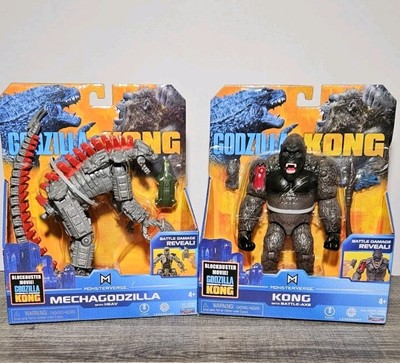 Godzilla vs Kong Mechagodzilla with Heav & Kong with Battle Axe Figure Lot NEW-image