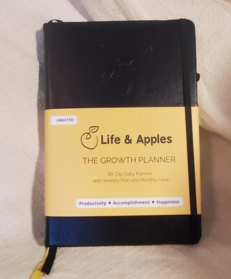 Life & Apples: The Growth Planner Daily Motivational Journal - Leather Bound NEW-image