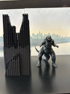 1 Large Destroyed Building For Neca, S.h Monsterarts, Hiya.-image