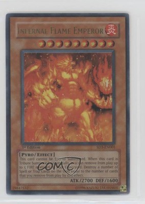 Infernal Flame Emperor 1st Ed. YuGiOh Blaze of Destruction Structure Deck 0yj1-image