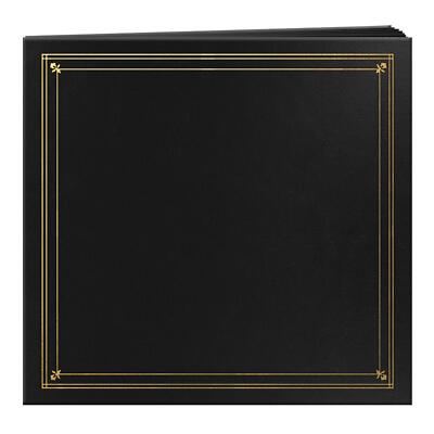 Oto Albums Bsp46/bk 204pocket Post Bound Leatherette Cover Photo Album For 4 By -image