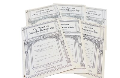 American Journal Of Roentgenology 6 Issues Vol.1, No.1, 1913, #6, 8, 9, 11, 12-image