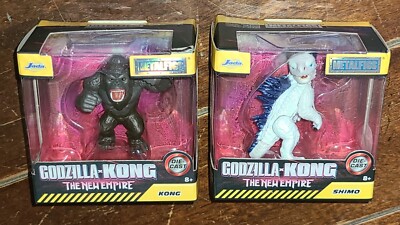 Lot of 2 Godzilla x Kong New Empire (2024) Metalfigs: KONG & SHIMO 2