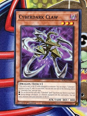 Yugioh Cyberdark Claw SDCS-EN017 Single-image