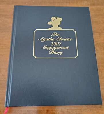Agatha Christie Engagement Diary 1997 Bantam Leatherette Scarce CLEAN!-image