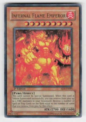 Structure Deck: Blaze of Destruction #SD3-EN001 Infernal Flame Emperor 1st Ed-image