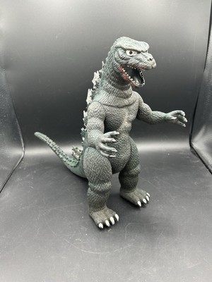 Vintage GODZILLA 13” Action Figure Articulated Toho Green Imperial Toy Toho 1985-image