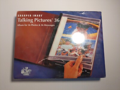Sharper Image Talking Pictures 36 Family Photo Album 36 Photos & 36 Messages New-image