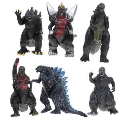 6pcs Movie Monster Series Gojira Godzilla Shin Rampage Sofvi PVC Action Figures-image
