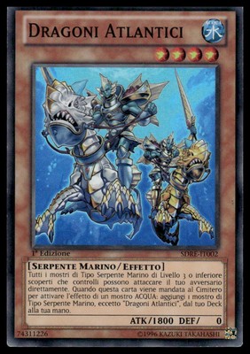 YuGiOh Atlantean Dragoons #SDRE-IT002 NM SUPER ITALIAN - Exact Card Shown-image