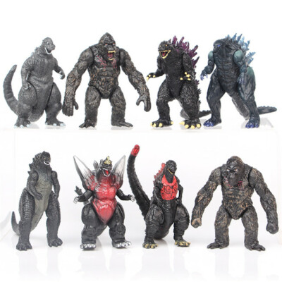 8 pcs Godzilla King Kong 3 Inch PVC Set. US Seller Free Shipping-image