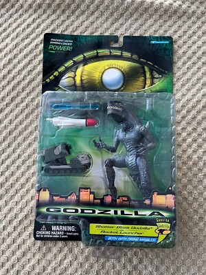 Vtg 1998 Shatter Blast GODZILLA vs Rocket Launcher Action Figure Trendmasters-image