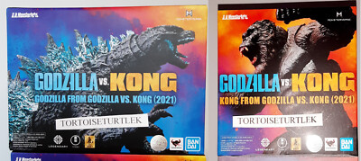 S.H.Monsterarts Godzilla Kong 2pcs Set  GODZILLA vs. KONG 2021 Bandai-image
