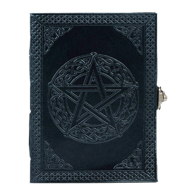 Handmade Leather Pentagon Journal/Writing Notebook Diary/Bound Daily Notepad ...-image