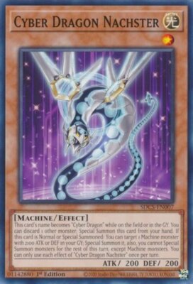 Yugioh! Cyber Dragon Nachster - SDCS-EN007 - Common - 1st Edition Near Mint, Eng-image