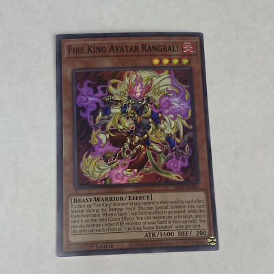 yugioh Fire king Avatar Rabgbali SR14-EN003 Fire Kings Structure Deck Rare-image
