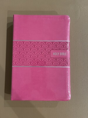 NIV Large Print Bible & Devotional Journal Set with Prayer Card-Pink-NEW Sealed-image