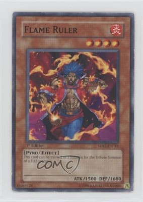 Flame Ruler 1st Ed. YuGiOh Rise of the True Dragons Structure Deck nh3-image