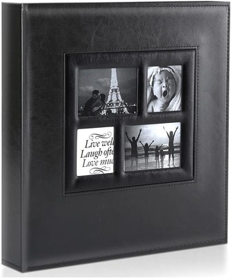 Ywlake Photo Album 4x6 500 Pockets Photo, Extra Large 500 Pockets, Black -image