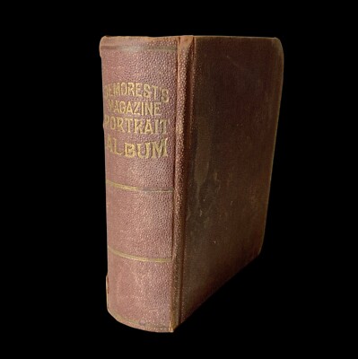 Vintage HC book, Demorest's Magazine Portrait Album, circa late 19th Century-image