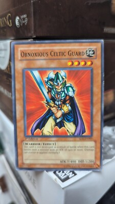 Yu-Gi-Oh TCG Obnoxious Celtic Guardian SD5-EN007 Structure Deck 1st Edition-image